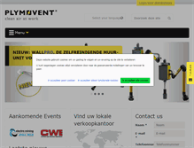 Tablet Screenshot of plymovent.nl