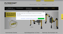 Desktop Screenshot of plymovent.de